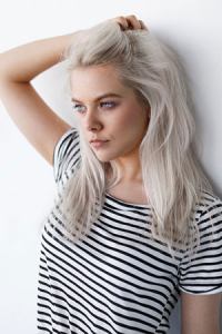 silver-grey-hair colour trend, Farnham hairdressers, Surrey