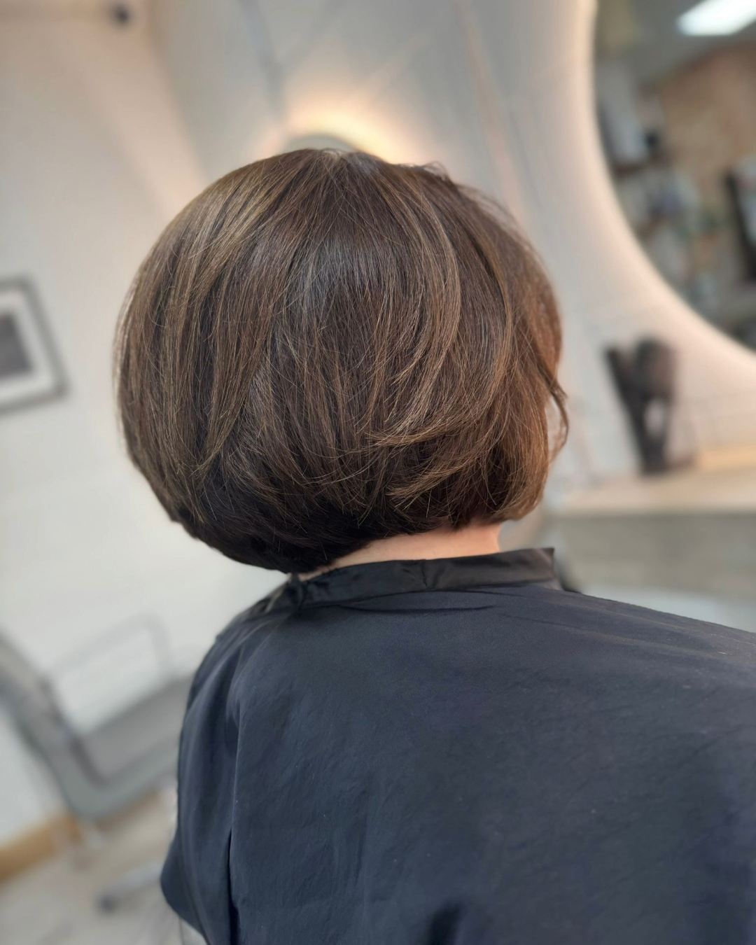 after bob cut makeover at gavin ashley salon suffolk