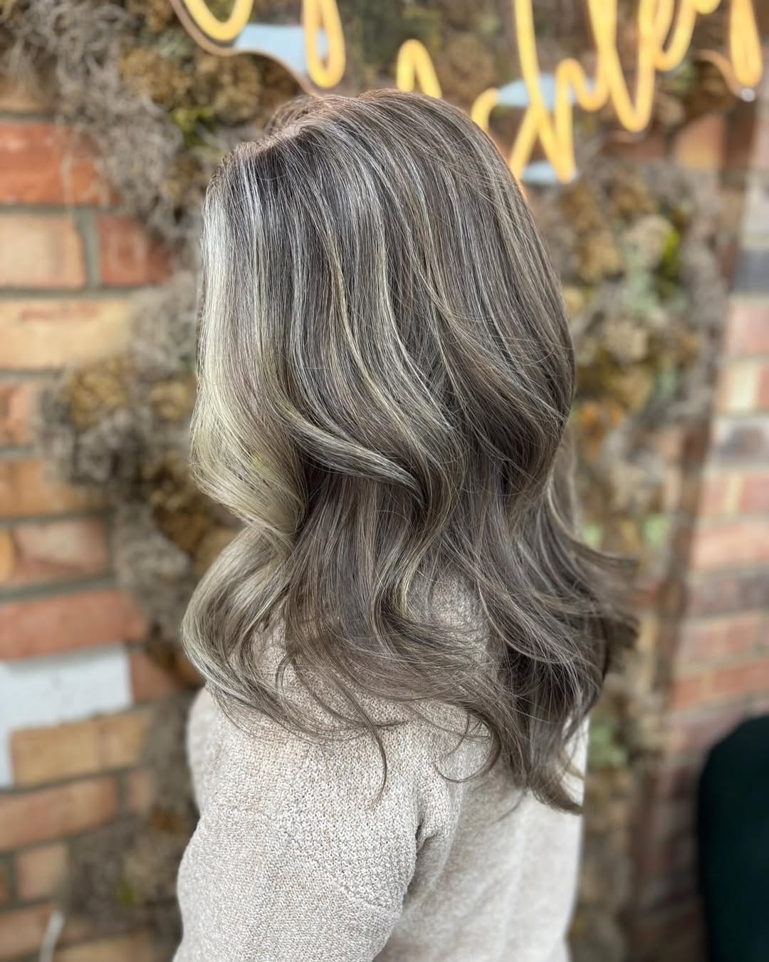 after natural grey hair colour makeover at gavin ashley salon suffolk