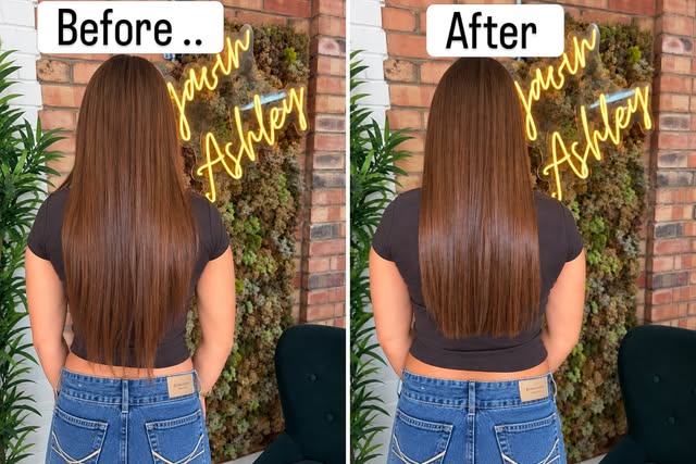 before and after image of long hair gavin ashley salon before and after image of long hair gavin ashley salon
